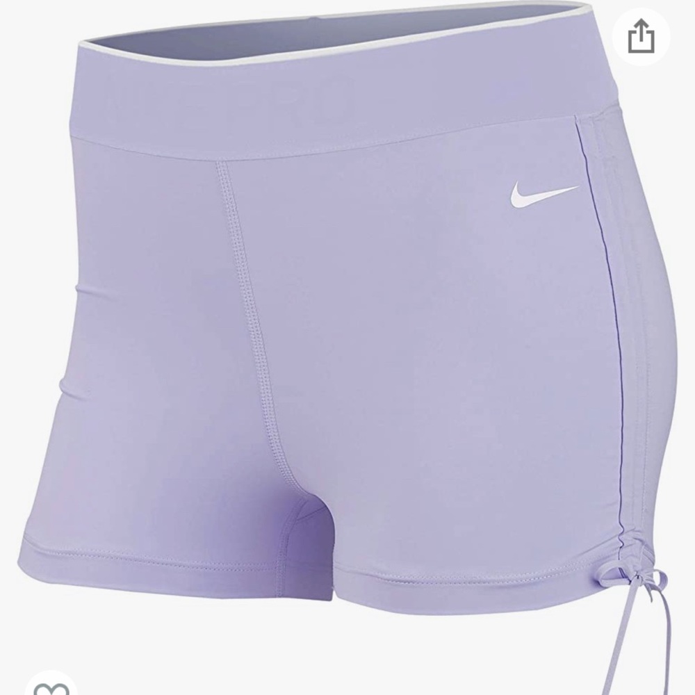 Lavendar Nike Pro Meta 3 Shorts SMALL